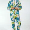The Floral Fixation | Blue Tropical Suit Blazer 2 The Floral Fixation | Blue Tropical Suit Blazer -US Clothing Sales Store TheFloralFixation BlueTropicalSuitBlazer 4