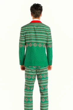 The Kris Kringle | Green Fair Isle Christmas Suit -US Clothing Sales Store TheKrisKringle 2