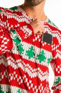 The Red Ryder | Mens Knit Pattern Pajama Top -US Clothing Sales Store TheRedRyderPS1392 2