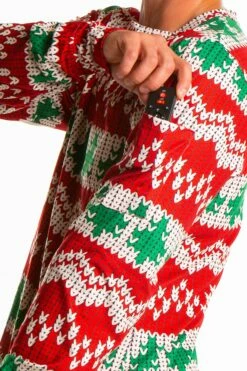The Red Ryder | Mens Knit Pattern Pajama Top -US Clothing Sales Store TheRedRyderPS1392 3