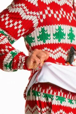 The Red Ryder | Mens Knit Pattern Pajama Top -US Clothing Sales Store TheRedRyderPS1392 5