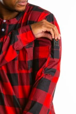 The Red And Black Lumberjack | Mens Buffalo Check Pajama Top -US Clothing Sales Store TheRedandBlackLumberjackPS2587 4