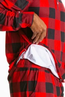 The Red And Black Lumberjack | Mens Buffalo Check Pajama Top -US Clothing Sales Store TheRedandBlackLumberjackPS2587 5
