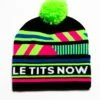 The Steep And Deep | Black And Neon Ski Beanie | Pre-Order | Ships Early December 2023 -US Clothing Sales Store TheSteepandDeepBN2630