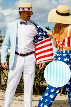 The Baby Azul | Blue USA Seersucker Suit