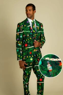 The Christmas Tree Camo | Mens Christmas Tree Print Suit