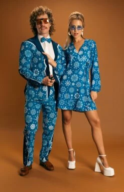 The Ice Never Melts | Blue Snowflake Christmas Suit