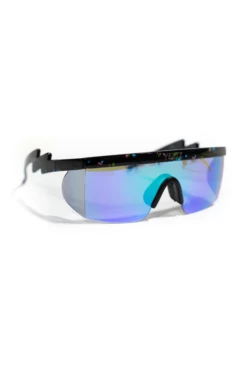 The Drop | Black And Blue Mirrored Sunglasses